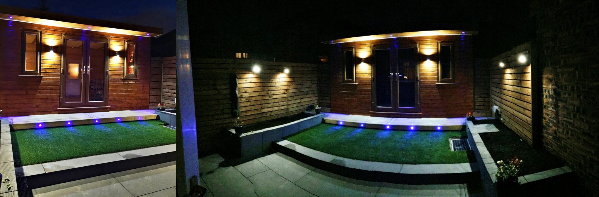 Garden rooms with lights